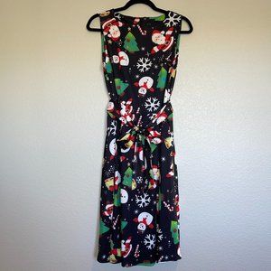 OUGES Women's Christmas Holiday Fit and Flare Cocktail Dress